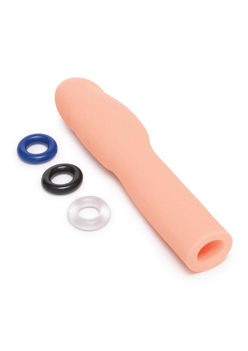 Size Up Extra Realistic Penis Extender - Vanilla - 4in