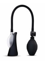 Size Up Rechargeable Vibrating Petite Pump - Black/Clear