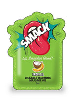 Smack Warming and Lickable Massage Oil 3ml Pouch (Case Of 48) - Tropical