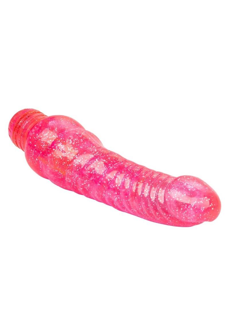 Sparkle Glitter Jack Vibrator Waterproof - Pink - 5.75in
