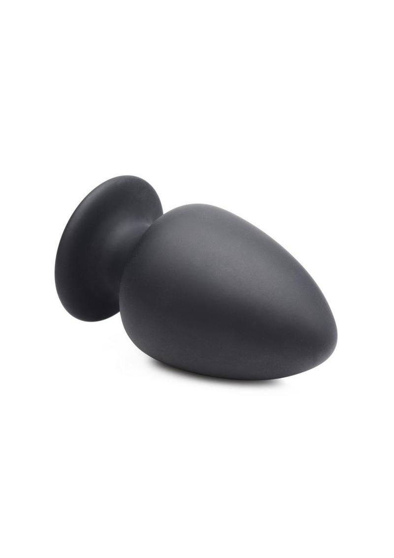 Squeeze-It Squeezable Silicone Anal Plug - Black - Large