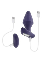 Starburst Rechargeable Silicone Expandable Anal Plug with Remote
