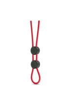 Stay Hard Silicone Double Loop Cock Ring - Red