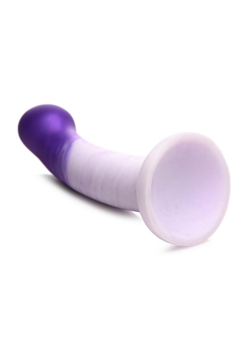 Strap U G-Swirl G-Spot Silicone Dildo - Purple