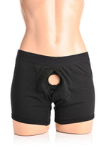 Strap U Incognito Boxer Harness with Hidden O-Ring - Black - XXLarge