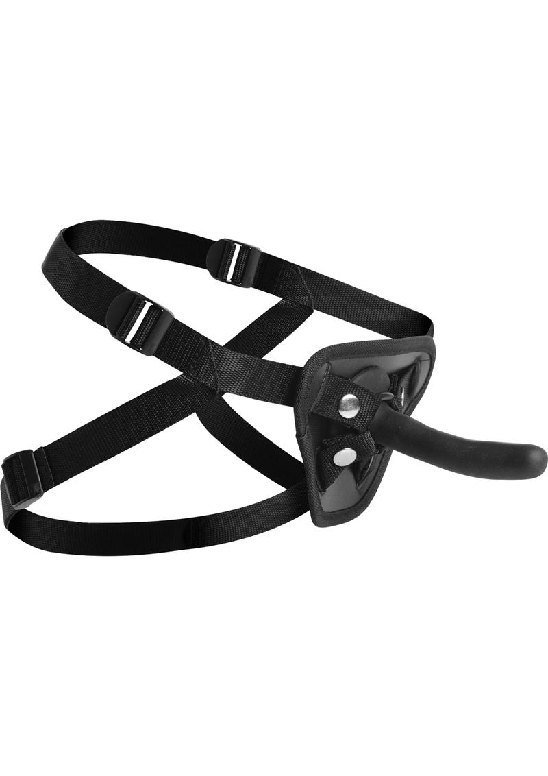 Strap U Pegged Pegging Silicone 5in Dildo with Harness