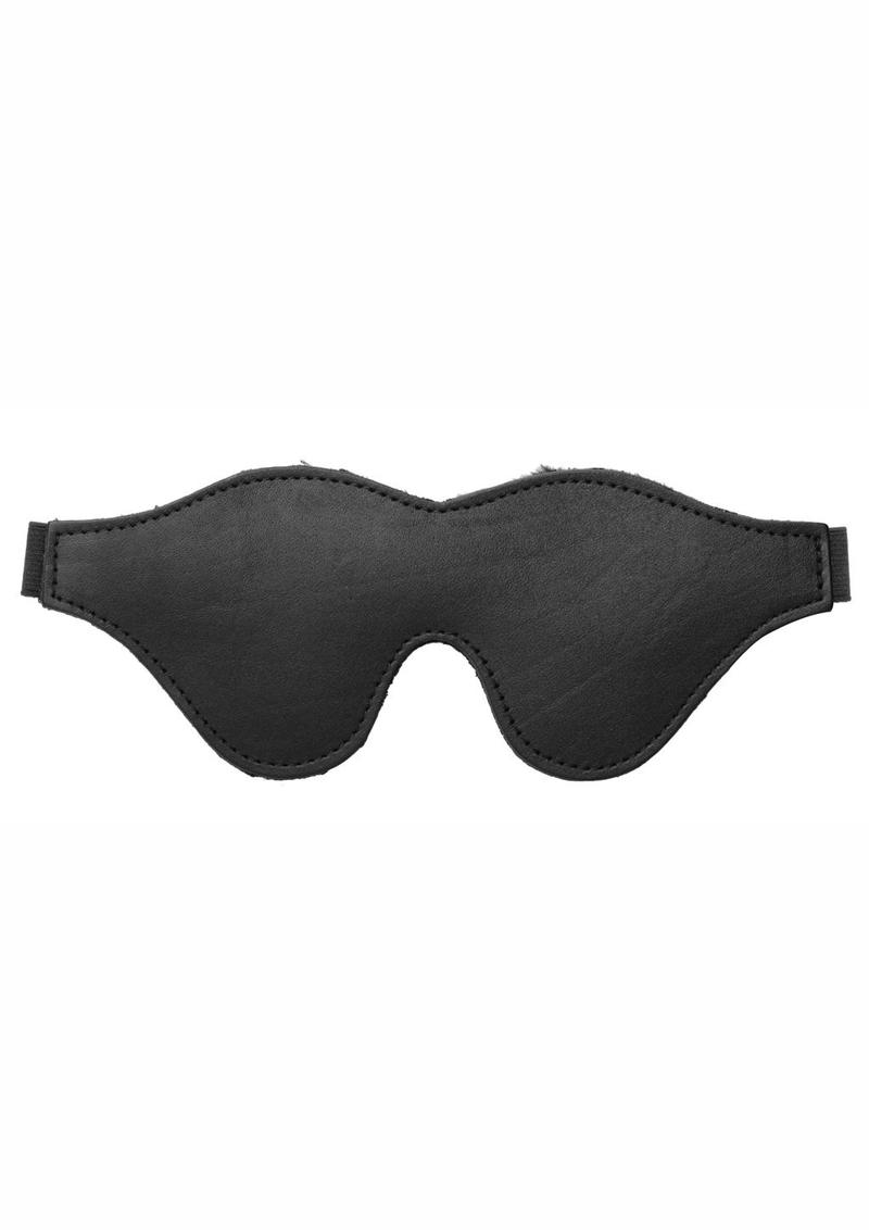 Strict Leather Black Fleece Lined Blindfold