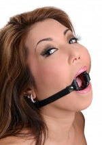 Strict Leather Ring Gag - Black - Large