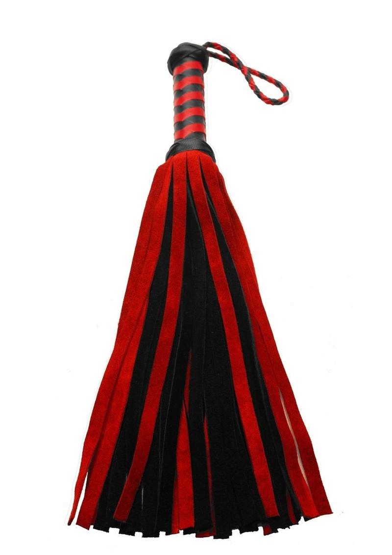 Strict Leather Short Suede Flogger - Black/Multicolor