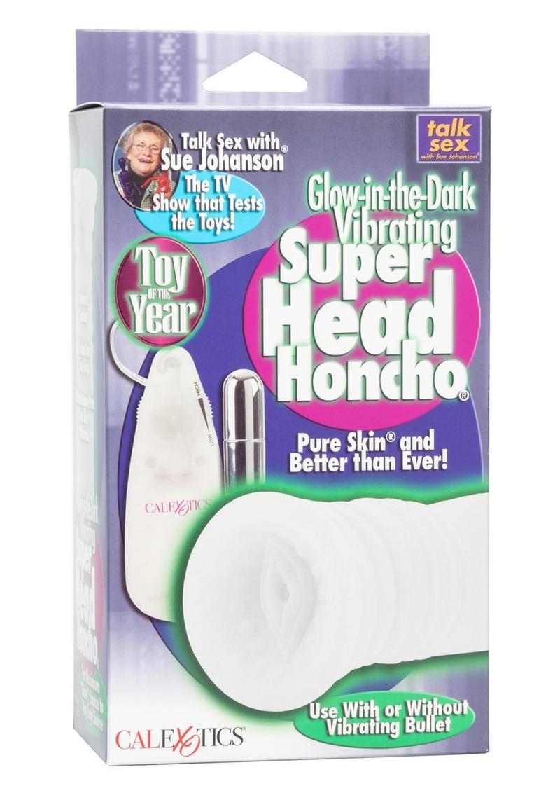 Sue Johanson Glow In The Dark Vibrating Super Head Honcho Masturbator