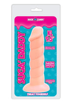 Suga' Daddy Silicone Dildo - Flesh/Vanilla - 9.5in