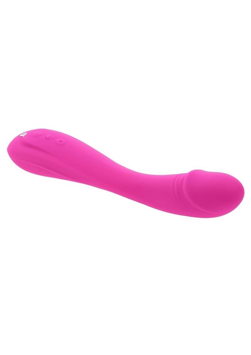 Sugar Rush Rechargeable Silicone G-Spot Vibrator - Pink