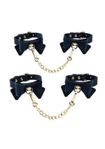Temptasia Ardor Silicone Wrist and Ankle Restraints with Bow