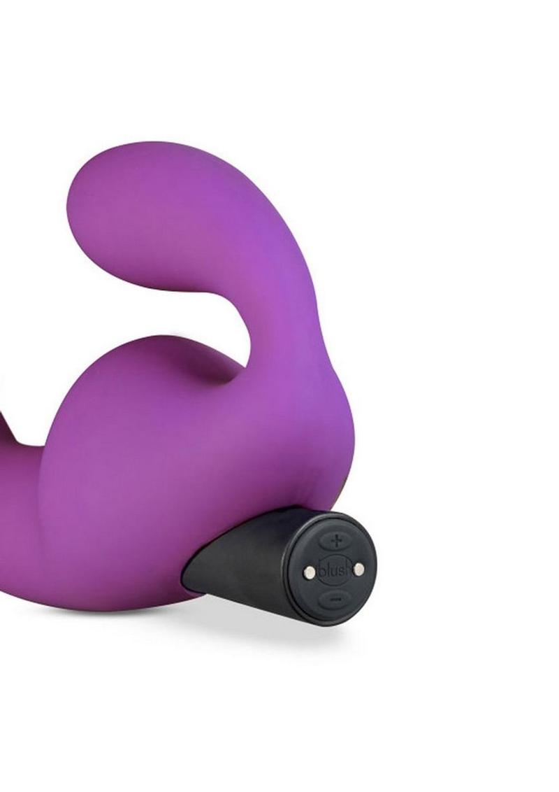 Temptasia Cyrus Strapless Silicone Vibrating Dildo with Rechargeable Bullet - Purple