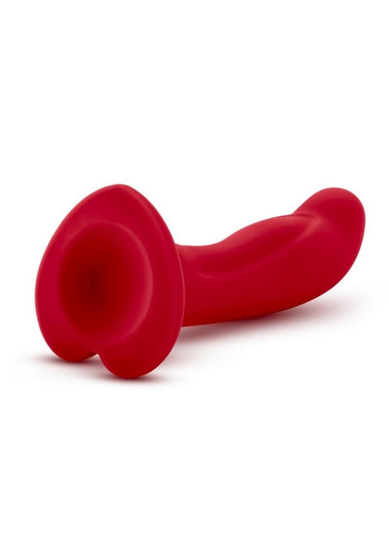 Temptasia Jezebel Silicone Dildo 6in - Crimson - Red