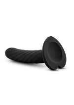 Temptasia Twist Silicone Dildo - Black - Medium - 5.5in