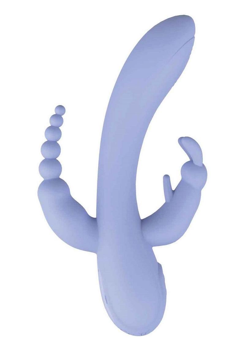 trifecta triple stimulating rabbit vibrator The Beat Trifecta Multifunction Rabbit Vibrator