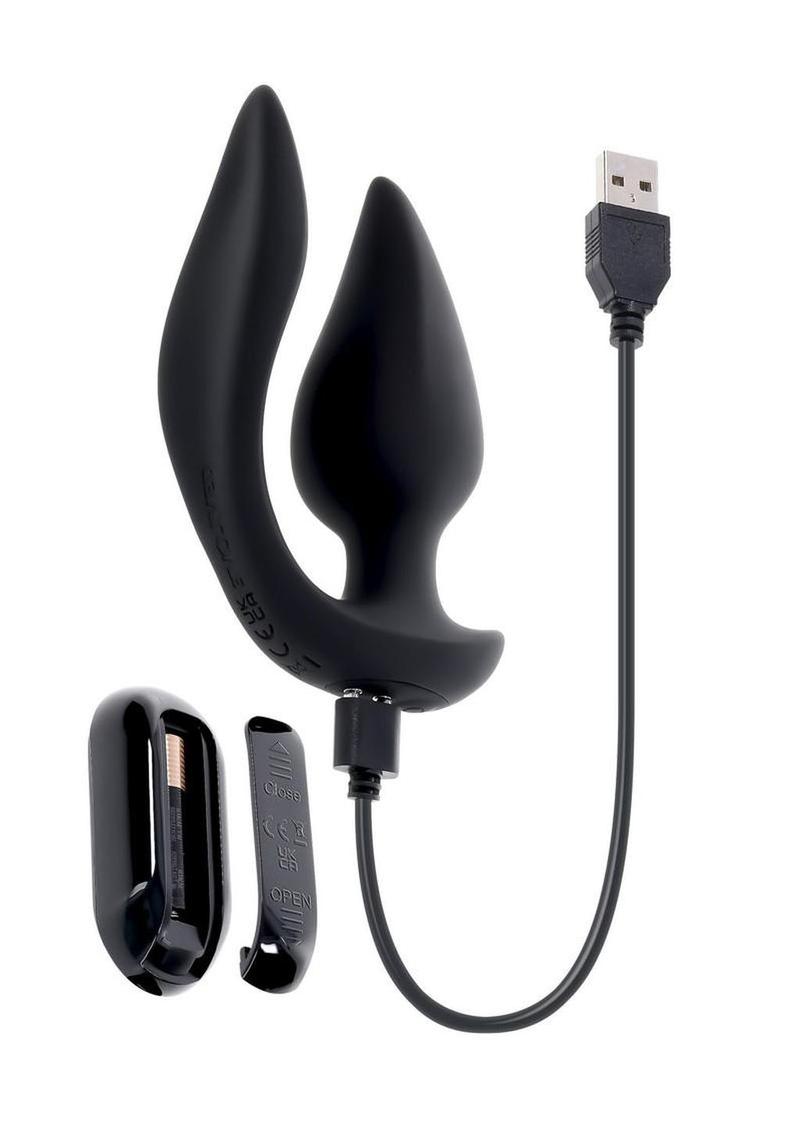 The Genie Rechargeable Silicone Multi-Play Vibrator with Remote