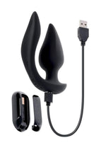 The Genie Rechargeable Silicone Multi-Play Vibrator with Remote