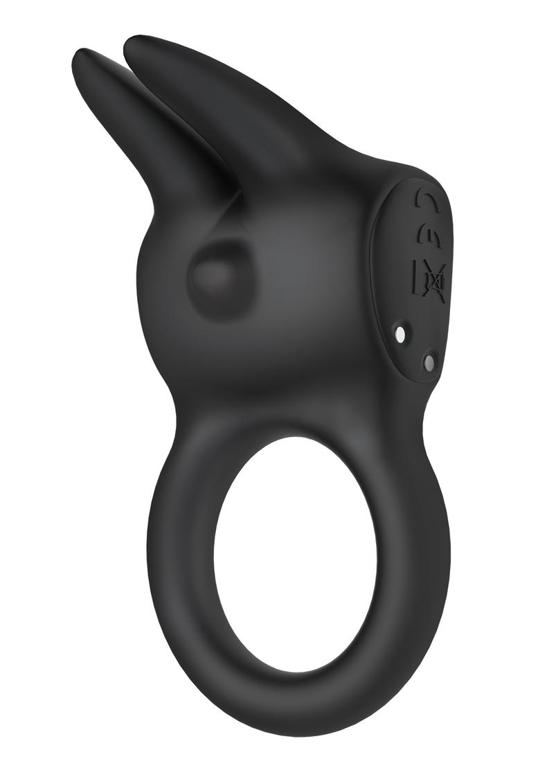 The Rabbit Love Ring Rechargeable Silicone Couples Ring