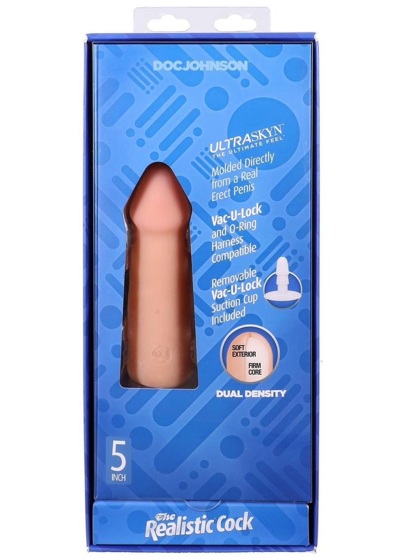 The Realistic Cock Ultraskyn Removable Vac-U-Lock Suction Cup