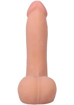 The Realistic Cock with Balls Ultraskyn Removable Vac-U-Lock Suction Cup - Vanilla - 7in