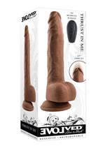 Thrust In Me Rechargeable Silicone Thrusting Vibrating Realistic Dong with Remote Control