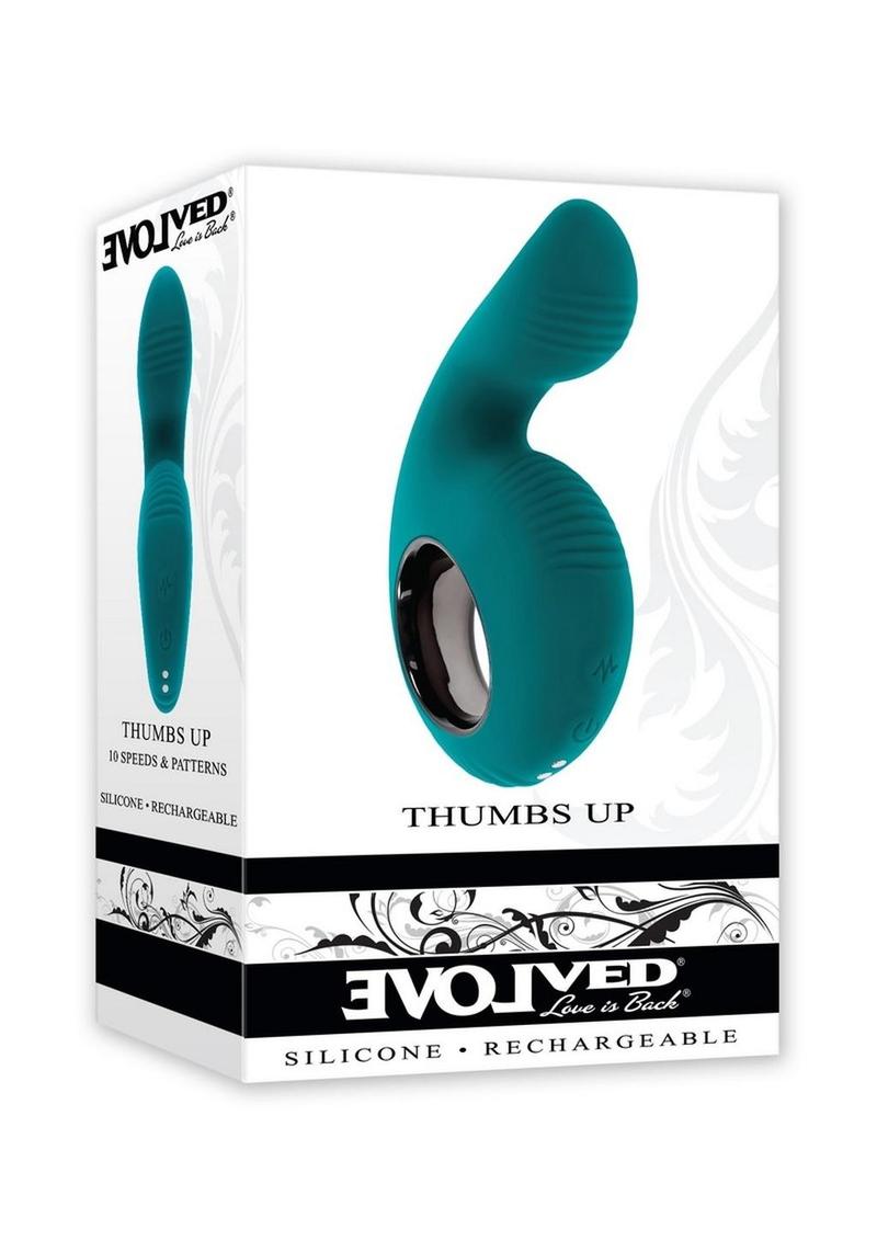 Thumbs Up Rechargeable Silicone Vibrator