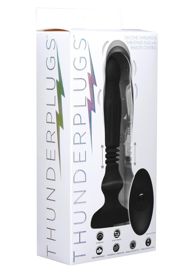 Thunder Plugs Silicone Swelling and Thrusting Plug with Remote Control