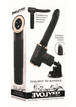 Too Hot to Handle Rechargeable Silicone Thrusting Vibrator with Suction Cup