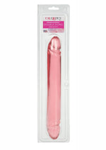 Translucence Smooth Double Dildo - Pink - 12in