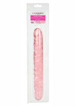 Translucence Veined Double Dildo - Pink - 12in