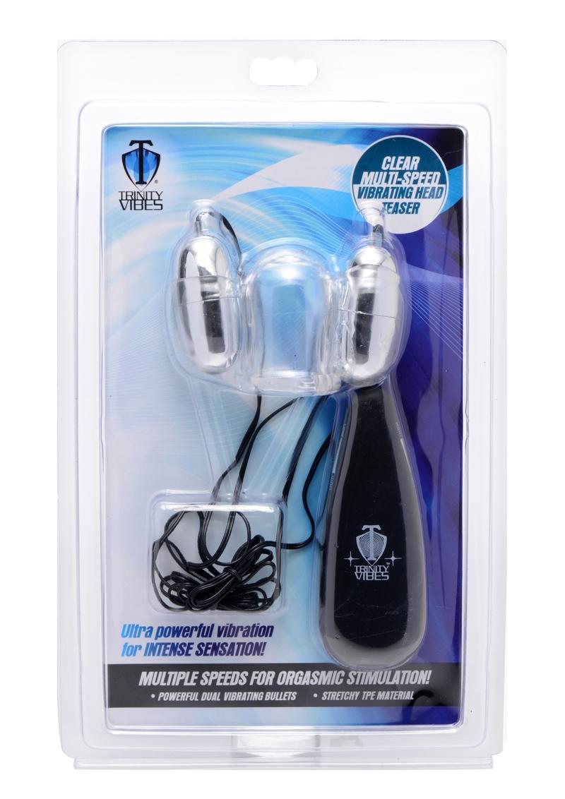 Trinity Men Vibrating Head Teaser - Clear