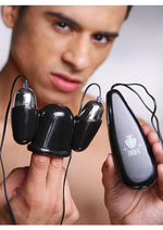 Trinity Men Vibrating Penis Head Teaser - Black