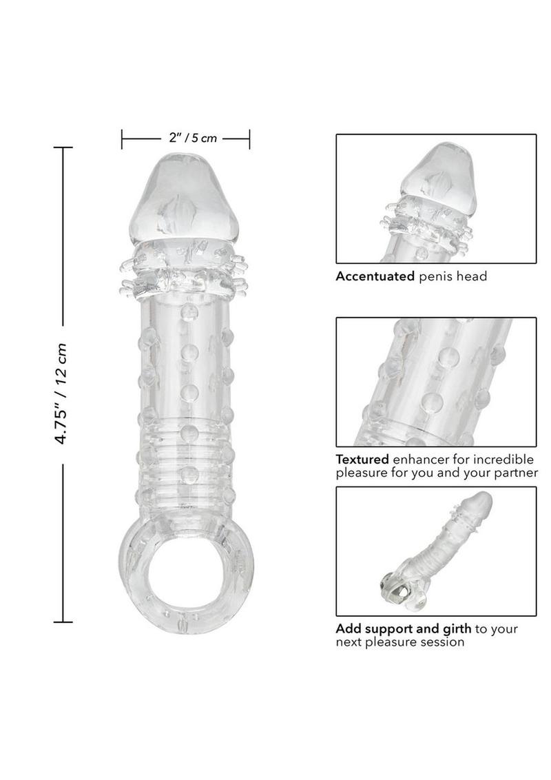 Ultimate Stud Penis Extender with Scrotum Support - Clear