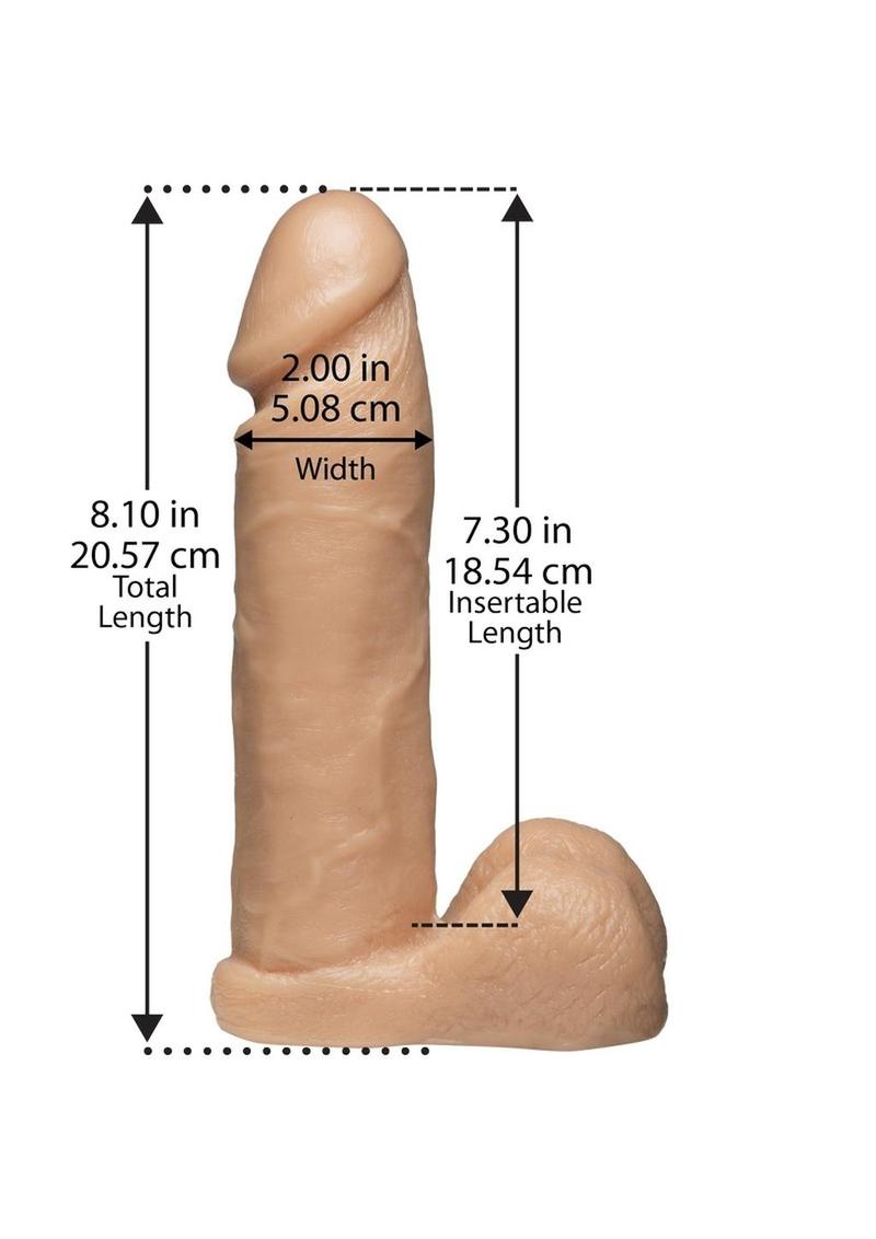 Vac-U-Lock Realistic Cock with Ultra Harness - Vanilla - 8in