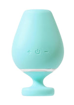 Vedo Vino Silicone Rechargeable Sonic Clitoral Vibrator - Blue/Turquoise