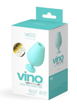 Vedo Vino Silicone Rechargeable Sonic Clitoral Vibrator - Blue/Turquoise