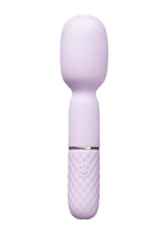 Vibefantasy Diamond Tease Wand Silicone Rechargeable with Stimulator - Lavender