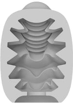 Vibeggs Candy Curves Unisex Masturbation Egg - Blue/White