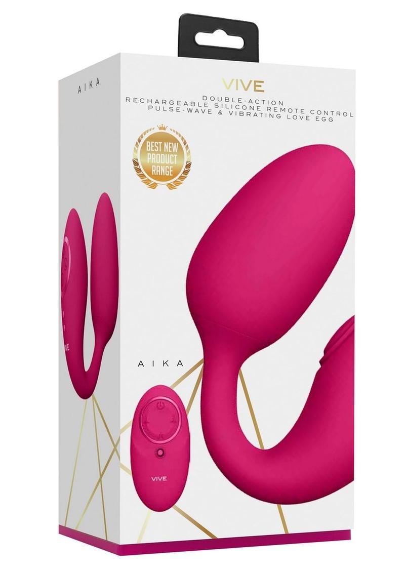 Vive Aika Rechargeable Silicone Pulse Wave and Vibrating Love Egg