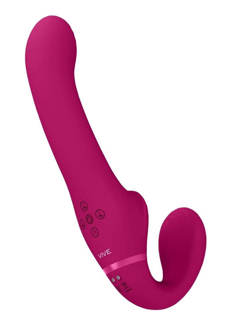 Vive Al Rechargeable Silicone Dual Motor Strapless Strap-On