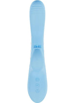 Vive Andria Led Rechargeable Silicone Dual Motor G-Spot Vibrating and Tap Clit Stimulator