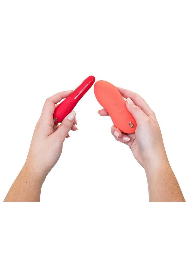 We-Vibe Forever Favorites Set Silicone Rechargeable Touch X and Tango X - Coral/Orange/Red