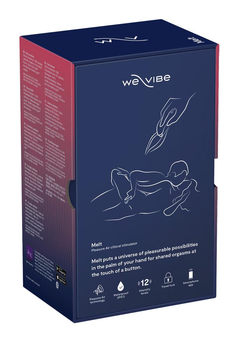 We-Vibe Melt Pleasure Air Rechargeable Silicone Clitoral Stimulator - Blue/Midnight Blue