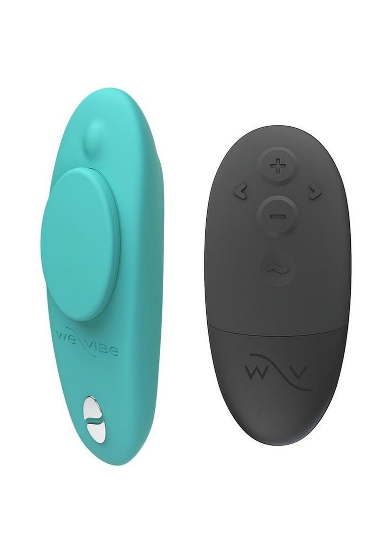 We-Vibe Moxie+ Wearable Rechargeable Silicone Panty Vibe Clitoral Stimulator with Remote