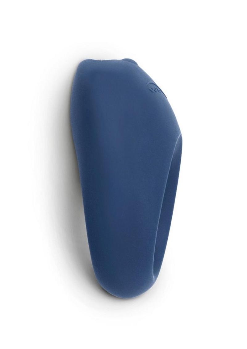 We-Vibe Pivot Rechargeable Silicone Vibrating Cock Ring - Blue/Midnight Blue