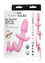 WhipSmart Play Tails Silicone Piggy Tail - Pink - 3in