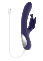 Wings Of Frenzy Rechargeable Silicone Multi Vibrator with Clitoral Stimulator