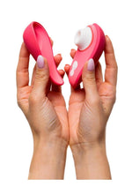 Womanizer Liberty 2 Rechargeable Silicone Clitoral Stimulator - Vibrant - Red/Rose